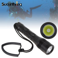 SecurityIng กันน้ำ1000 Lumens XM-L2 LED ไฟฉายดำน้ำใต้น้ำ150เมตรความลึกหลอดไฟ LED สว่างโคมไฟดำน้ำไฟฉายสำหรับดำน้ำ