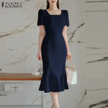 Shop Zanzea Women Diagonal Collar with great discounts and prices online -  Nov 2023