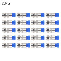 20ชิ้นตัวเชื่อมต่อการบีบอัด RG6 F ตัวเชื่อมต่อการบีบอัด Coax Cable Coaxial Compression Tool