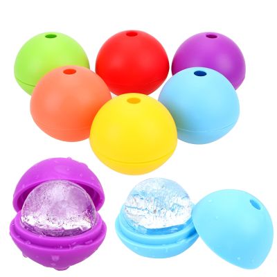 Football Single Case Baking Mold Ice Ball Maker Silicone Ice Moulds Whiskey Wine Cocktail Ice Cube Kitchen Baking Tools DIY Ice Maker Ice Cream Moulds