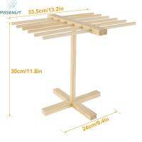 Pissenlit เครื่องเป่าแบบยืนสปาเก็ตตี้ไม้ที่ตากพาสต้าแบบถอดได้มี16แท่งกันสะเทือนที่แขวนก๋วยเตี๋ยวที่แขวนไดร์เป่าสปาเก็ตตี้ที่แขวนก๋วยเตี๋ยวสำหรับครัวไม้ที่ตากพาสต้า