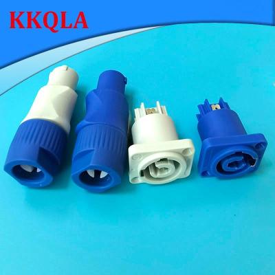 QKKQLA 3pin Powercon Xlr Connector Lockable Cable male female Chass Socket for Electric Lighting Power adapter