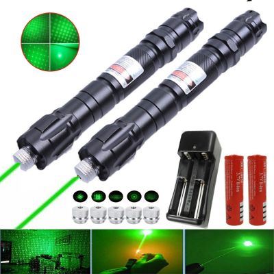 Powerful green laser sight 009 laser pointer 5 milliwatts 10000M ultra-long radiation burning laser 18650 battery combination