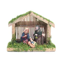 Nativity Manger Room Jesus Christmas Decoration Religious Figure Church Jesus Decoration Resin Crafts