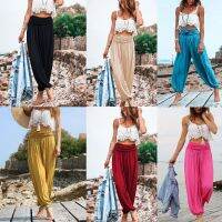 [COD] Cross-border independent station 2023 summer womens solid all-match zipper wide-leg trousers casual