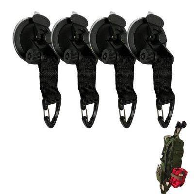 4Pcs Outdoor Suction Cup Anchor Securing Hook Tie Down Camping Tarp As Car Side Awning Pool Tarps Tents Securing Hook