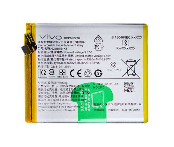 battery capacity of vivo s1 pro