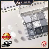 △☫⊙ 1 10PCS Colors Black Smokey Cool Toned Eyeshadow Palette Metal Pearlescent Matte Silver Gray Lasting Eyeshadow Halloween Party