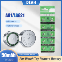 LR621 1.55 364 V แบตเตอรี่อัลคาไลน์164 531 SR621 SR621SW SR60 AG1 AG 1สำหรับนาฬิกาของเล่นรถกุญแจรีโมทปุ่มเหรียญเซลล์