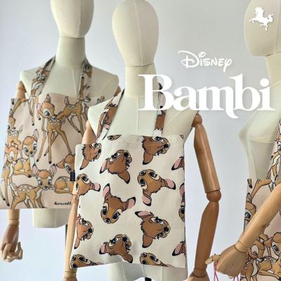 Kiss Me Doll - กระเป๋าผ้า ลิขสิทธิ์แท้ Disney ลาย Bambi ขนาด 38.5x40 cm.