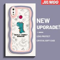 เคส JIUMOO สำหรับ Realme 3 Pro 3i Realme การ์ตูนมอนสเตอร์ตัวน้อยดีไซน์ใหม่คอลอร์ขอบคลื่นกันกระแทกแบบใสนิ่มเคสมือถือเคสฝาครอบป้องกันซิลิกาเจลโปร่งใสลายกล้องถ่ายรูปที่สร้างสรรค์