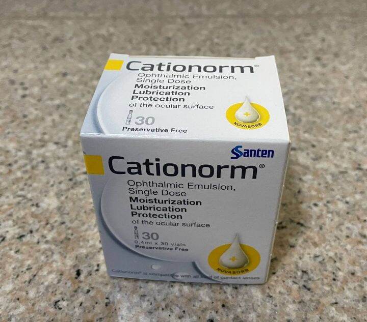 Sg Ready Stock Cationorm Ophthalmic Emulsion Eye Drop Single Dose 04ml X 30s Lazada Singapore 2991