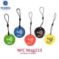 3pcs/5pcs Waterproof NFC Tags Lable Ntag213 13.56MHz Epoxy Card RFID 144 Bytes RFID Token With Rope For All NFC Enabled Phone TV Remote Controllers