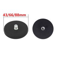 D88/D66/D43mm 1/4 Flat and Bolt Magnetic Base Kit Mounting Bracket Round Rubber Magnets Suction Cup