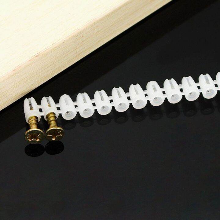 REIMBU Plastic Wall Plug Anchor M4 Ribbed Expansion Bolt Door