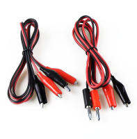 【YY】1Pcs 1meter Double Red and Black Banana plug Clips Crocodile Cable Alligator Jumper Wire Test Leads