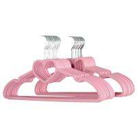 [hot]♛✹☁  10/15/20PCS Hanger Durable Coat for Adult Children Clothing Hanging Supplies (Pink)