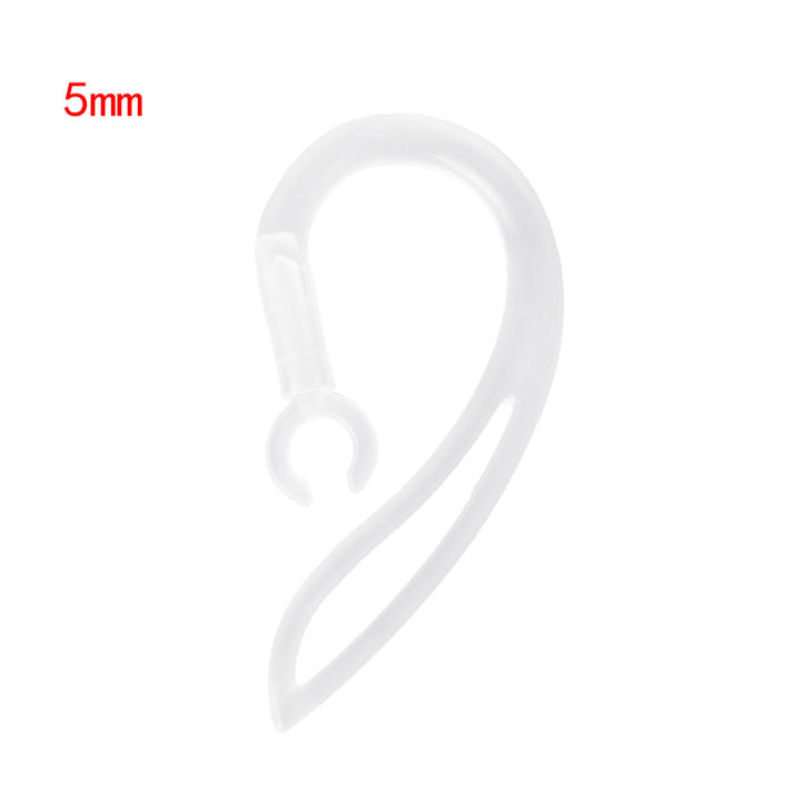 ที่เกี่ยวหูแบบโปร่งใสซิลิโคนนิ่ม5มม-สำหรับหูฟังใช้ได้กับบลูทูธ
