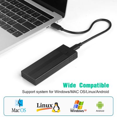 GUDGA ฮับ M2 NVME ไปยัง USB 3.1 Gen2 10Gbps Type C 3.1 M.2 SSD SATA NGFF เคสปิด USB C Splitter