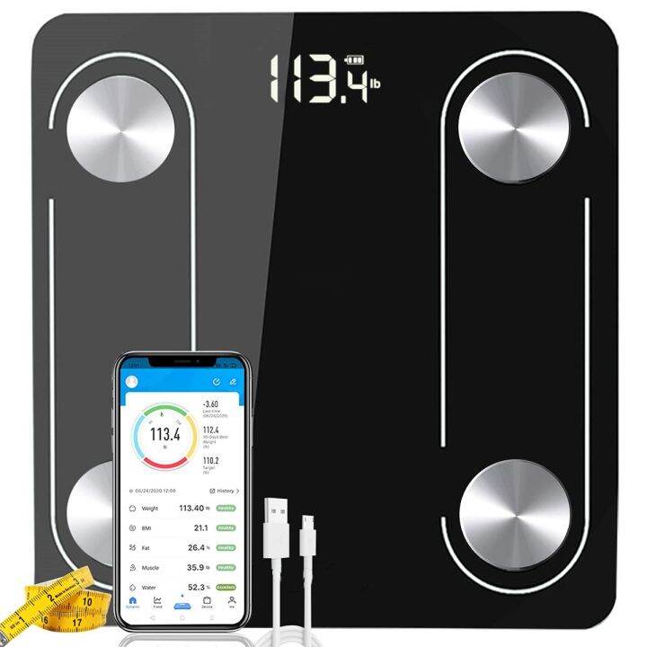 Digital Weight Scale For Body Fat Bathroom Bluetooth Smart Scales