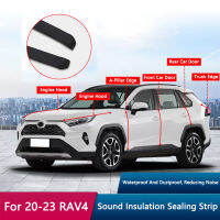 QHCP รถเครื่องยนต์ Hood Seal Strip ประตู Trunk A เสายางแถบปิดผนึก Trims Soundproof สำหรับ Toyota RAV4 2020-2023อุปกรณ์เสริม