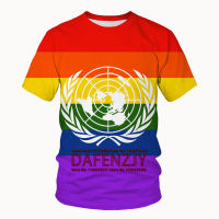 2023 newFashion Rainbow Flag T-shirt Colorful 3d T Shirt Streetwear Casual Short Sleeve Party Tees Tops