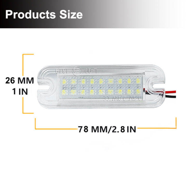 2pcs-no-error-white-led-license-plate-lights-car-accessories-for-benz-w463-g500-g550-g55-g63-g65-amg-number-plate-lamps