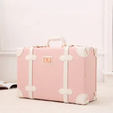 Pink Vintage Travel Luggage  Pink luggage, Pink, Cute suitcases