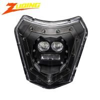 ┇ Enduro Led Wick Motorcycle Headlight for KTM 690 EXC Accessories Duke Streetfighter XC XCF SX XCW Dirt Bike Motocross Headlights