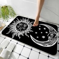 Sun Moon Long Rugs Washable Non-Slip Living Room Sofa Chairs Area Mat Kitchen Hotel Decor Mat Kitchen Mat  Door Mats Outdoor