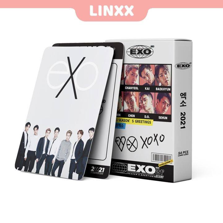 linxx-54-ชิ้น-exo-อัลบั้มโลโม่การ์ดรูปภาพโปสการ์ด-2021-xoxo-baekhyun-chanyeol-sehun-sehun-series