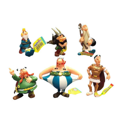 Classic Cartoon France 6pcsset The Adventures Of Asterix Pvc For Figures Kids