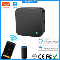 BOKEWU Tuya Smart IR รีโมทคอนโทรลบ้านอัจฉริยะ WiFi สำหรับแอร์ทีวีเอสทีบี DVD รองรับ Alexa Google Home