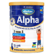 Date T4 25Sữa bột Dielac Alpha 4 - lon 1,5kg cho trẻ từ 2- 6 tuổi