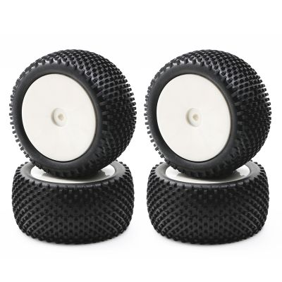 4Pcs 90Mm 1/10 RC Off-Road Buggy Car Rubber Tires Wheels Tyres Off-Road Tires for Wltoys 144001 144010 124019 104001 HSP HPI Tamiya