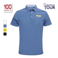 EuropeanTour European tour golf clothing mens short sleeve T-shirt 21st summer breathable lapel Polo shirt golf