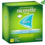Kẹo gum cai T.H.U.Ố.C lá Nicorette Hàng Úc 4mg Vị Bạc Hà 210 VIÊN