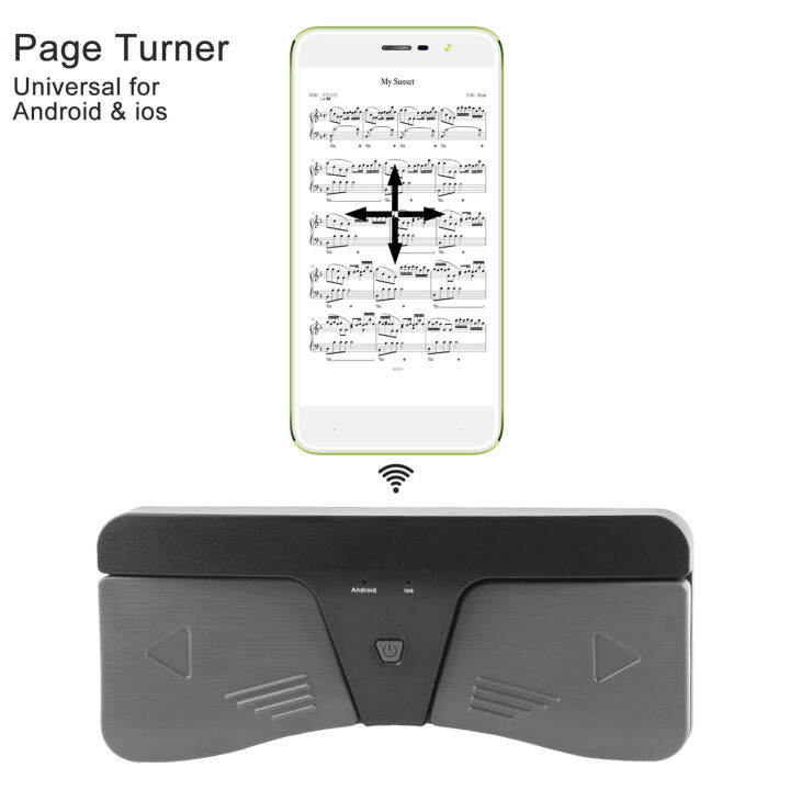 อัจฉริยะ-wire-less-bt-page-turner-pedal-เข้ากันได้กับอุปกรณ์-ios-และ-android-สมาร์ทโฟนแท็บเล็ตอุปกรณ์เครื่องดนตรีสากล