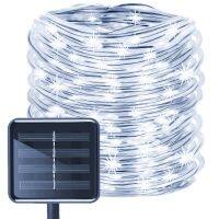 100 LEDs Solar String Light Waterproof Rope Tube Lights Outdoor Garden Tree Lamp Cool White/ Multi Color /Warm White