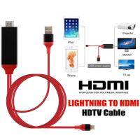 Lightning HDTV HDMI iPhone สาย iPhone To HDMI TV เชื่อมต่อ iPhone กับทีวี Lightning to HDMI Cable พร้อมชาร์จแบตได้ ios12