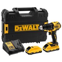 houseshop216-DEWALT สว่านกระแทกไร้สาย Atomic ไร้แปรงถ่าน 13มม. 20V รุ่น DCD709L2-B1 พร้อมแบตเตอรี่ 3.0Ah 2 ก้อน การันตีถูกที่สุด