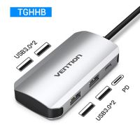 ฮับ Vention Usb C 3.1 Splitter To Hdmi Vga Usb 3.0 Pd อะแดปเตอร์ Usb-C Dock สำหรับ Macbook Pro Huawei Mate 30 Samsung Type C Hub