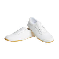 รองเท้าแบดมินตันผู้ชาย สีขาว รองเท้าแบดมินตัน รองเท้าตีแบด PERFLY MEN BADMINTON SHOES BS 100 WHITE