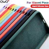 Original Liquid Silicone Phone Case For Xiaomi Poco F5 X4 X5 Pro F1 F2 F3 F4 GT Cases For Poco M4 X3 Pro X4 GT X3 NFC Back Cover