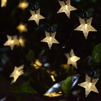 Solar Festoon Star String 8 Modes Twinkle Fairy Lights, Waterproof Lights for Outdoor, Gardens, Lawn Patio, Landscape, Christmas