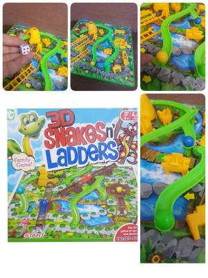 เกมบันไดงู สามมิติ 3D Snakes N Ladders เล่นได้พร้อมกัน 4 คน เหมาะสำหรับเล่นในครอบครัว และกับเพื่อนๆ NO.007-82