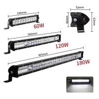 ไฟ LED Bar สำหรับรถบรรทุก4X4ไฟแถวรถตู้รถกระบะ SUV 60W 120W 180W 240W LED Work Light Spotlight ไฟขับรถ12V 24V