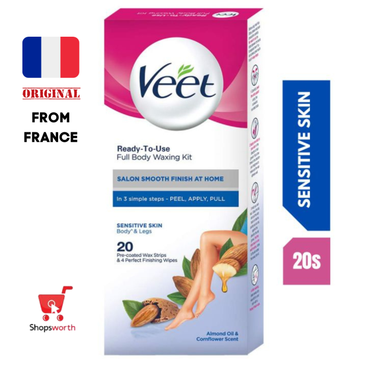Veet Wax Strips Sensitive Skin Lazada Singapore