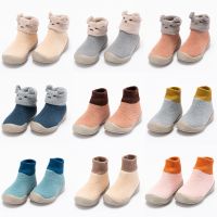 [COD] Childrens floor autumn and winter cartoon three-dimensional baby shoes middle soft bottom non-slip thickened toddler wholesale