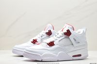 [New] 【พร้อมส่งของแท้?/ รุ่นนี่ใส่ตรงไซส NIKE Air Jordan 4 Retro OG Fire Red แฟชั่น รองเท้ากีฬา（สินค้าพร้อมกล่อง อุปกรณ์ครบ จัดส่งฟรี）